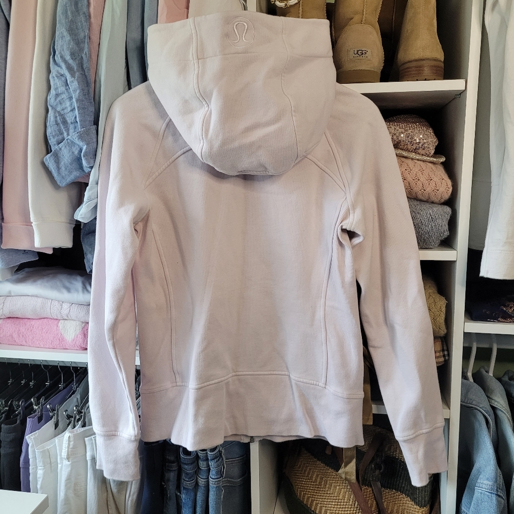Lululemon Scuba Full-Zip Hoodie Pink - Like New - Size 8 - Flutterby Pink - Picture 8 of 11